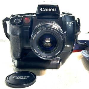 Canon EOS 5 一眼レフ フィルムカメラ / レンズ EF 28-80mm 1:3.5-5.6 Ⅱ 動作未確認 (B3983)