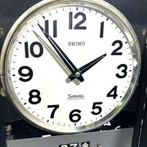 SEIKO TRANSISTOR セイコー ソノーラ 電池式 掛け時計 昭和レトロ 動作未確認 ジャンク 約41.5×26.5cm(B4025)_画像4