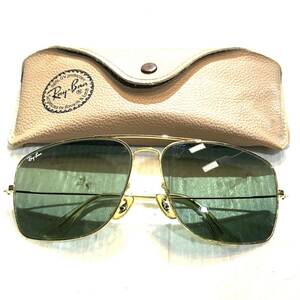 【1円〜】Ray-Ban レイバン サングラス ゴールド系 (B4655)