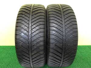 11894 中古 2本 215/50R17 95H グッドイヤー Vector 4 Seasons 2021年製 オールシーズン ベクター4シーズン 215 50 17 215-50-17 215/50/17