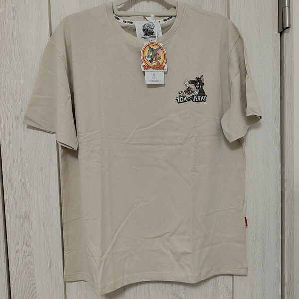 新品未使用品 男女兼用 刺繍 tom jerryおしゃれ tシャツ100%綿