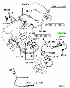  new goods original Mitsubishi valve(bulb) emissions solenoid Lancer Evolution 5 6 CP9A MITSUBISHI LANCER EVO 5 6 VALVE EMISSION SOLENOID