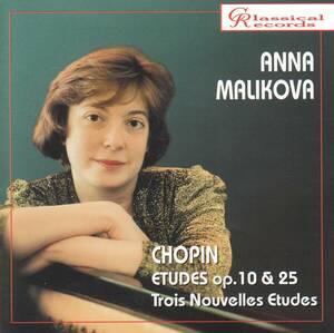 輸 Anna Malikova ショパン The 24 Etudes, Opus 10 & 25,trois Nouvelles Etudes◆規格番号■CR-047◆送料無料■即決●交渉有