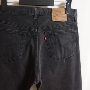 【USA製 LEVI'S 501 サルファブラック W34】90's 00501-0660 93年 ビンテージ デニム リーバイス 米国製 後染め 黒