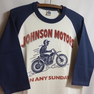 【美品 McHILL トイズマッコイ Johnson Motors ラグランＴシャツ M】TMC2338 TOYS McCOY ザ・リアルマッコイズ