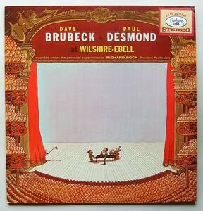 ◆ DAVE BRUBECK & PAUL DESMOND / At Wilshire-Ebell ◆ Fantasy 8095 (blue:dg:blue vinyl) ◆