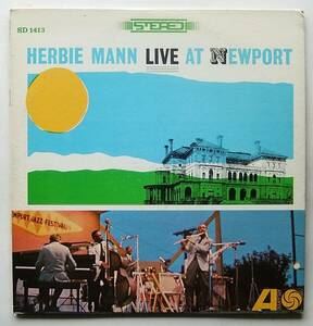 ◆ HERBIE MANN / Live at Newport ◆ Atlantic SD 1413 (green/blue) ◆