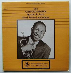 ◆ CLIFFORD BROWN Quartet in Paris / HENRI RENAUD and Others ◆ Prestige PR 7761 (blue:DBH) ◆