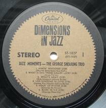 ◆ GEORGE SHEARING Trio / Jazz Moments ◆ Capitol ST 1827 ◆_画像3