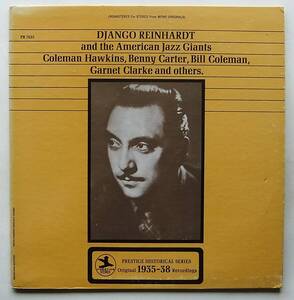 ◆ DJANGO REINHARDT and the American Jazz Giants ◆ Prestige PR 7633 (blue:VAN GELDER) ◆