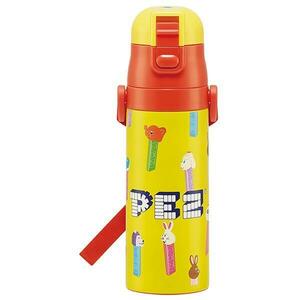 PEZ 水筒 ステンレスボトル 470ml 保冷専用 超軽量 ロック付 ワンプッシュ ペッツ 子供 子ども キッズ キャラクター スケーター