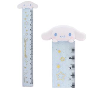 シナモロール 定規 15cm マスコット付き スリム定規 半透明 サンリオ入園入学 進級 応援 sanrio キャラクター