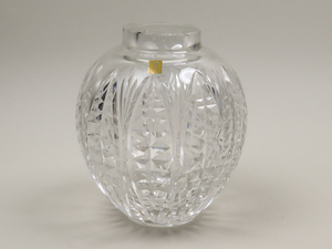 nPrB カガミクリスタル クリア 花瓶 4.4kg フラワーベース 美品