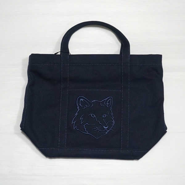 新品・本物 メゾン キツネ MAISON KITSUNE トートバッグ ショルダーバッグ LW05103 WW0107 P476 ブルー