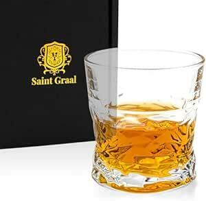 SaintGraal ロックグラス ウイスキー グラス 誕生日プレゼント 男性 お酒 ギフト 父の日 おしゃれ コップ 退職祝