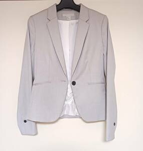 H&M.. gray spring summer jacket on goods lady's M US4 beautiful goods 