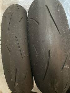 ダンロップ　α13SP 150/60R17 M/C　66H 110/70R17 M/C 54H フロントリアセット　中古　DUNLOP 