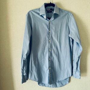 ポロラルフローレン　15サイズ　長袖シャツ　 ブルー