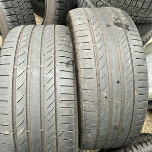 255/45R19 コンチネンタル　conti sport contact 5中古夏タイヤ2本セット　2018年製　訳品