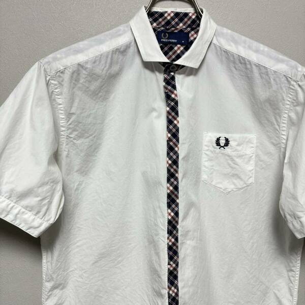 FRED PERRY フレッドペリー シャツ shirt 襟付きシャツ 白