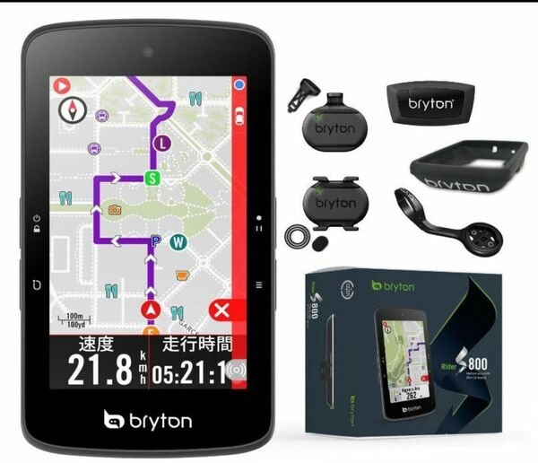 新品　Bryton Rider S800 スピード、ケイデンス、心拍センサー付属