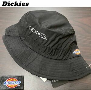 未使用品 Dickies ブラック バケットハット 黒 アウトドア キャンプ メンズレディース カジュアル タグ バケハ ロゴ レジャー ディッキーズ