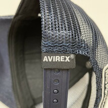 AVIREX ネイビー メッシュキャップ 刺繍メンズ ミリタリーワッペン カジュアル アウトドア キャンプ U.S NAVY アビレックス アヴィレックス_画像9