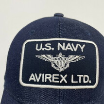 AVIREX ネイビー メッシュキャップ 刺繍メンズ ミリタリーワッペン カジュアル アウトドア キャンプ U.S NAVY アビレックス アヴィレックス_画像4