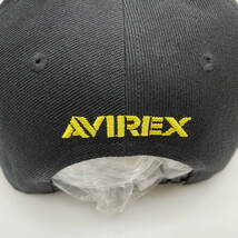 未使用品 AVIREX ブラック×イエロー ベースボールキャップ タグ ロゴ メンズカジュアル アウトドア キャンプ アビレックス アヴィレックス_画像5