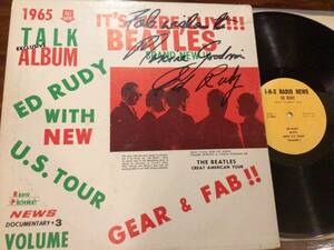 ●Beatles 1965 Talk Album 3 (1965) ＝EDさんのサイン入り ■米国オリジナル INS Radio News L-1001/2