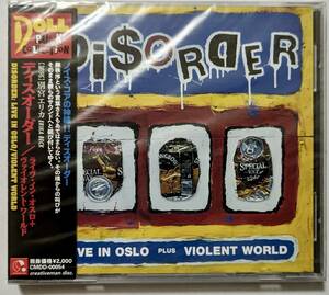 【国内盤デッドストック未開封 CD】ディスオーダー Disorder Live In Oslo/Violent World/OBI帯付き/PUNK/ハードコア