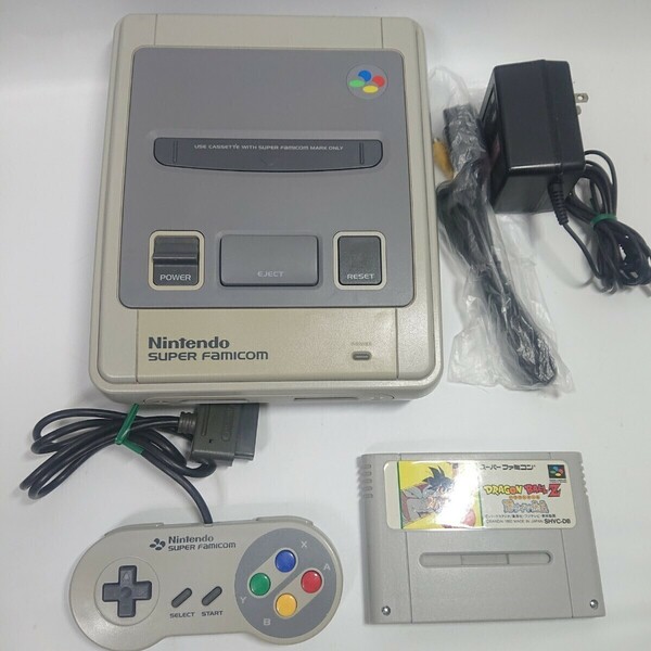 【メンテ済み】スーパーファミコン 本体 コントローラー 任天堂 SFC AVケーブル Nintendo SUPER FAMICOM ACアダプター