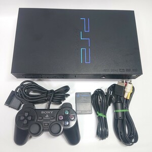 【メンテ済み】PS2 SCPH-30000 動作確認済み SONY ソニー プレイステーション2 ブラック 本体 PlayStation2 メモリーカード 一式 