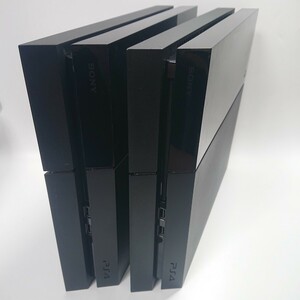 【1円～】PS4 本体 2台 動作確認済み SONY PlayStation4 プレイステーション4 1000A 1100A ブラック セット