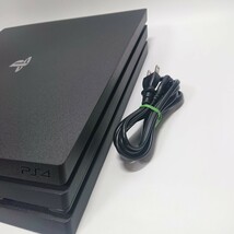 【1円～】PS4 Pro 本体 動作確認済み FW10.01 SONY PlayStation4 プレイステーション4 CUH-7200B 1TB ケーブル ジェット・ブラック _画像5