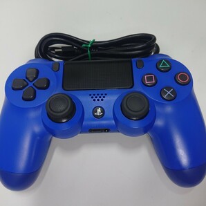 【清掃済み】PS4 純正 コントローラー 後期型 DUALSHOCK4 SONY デュアルショック4 USBケーブル ブルー