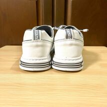 スニーカー メンズ PUレザー フェイクレザー 革靴 カジュアル 歩きやすい ホワイト 25.5_画像9