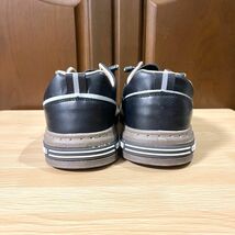 スニーカー メンズ PUレザー フェイクレザー 革靴 カジュアル 歩きやすい ブラック 25.5_画像9