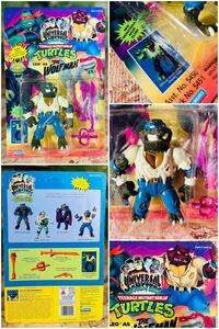 90' vintage Teenage Mutant Ninja Turtles LEO as WOLFMAN* Vintage ninja Mu Tanto ta-toruz*. man Leonardo * Monstar at that time rare 