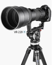 Leofoto VR-220 ロングレンズサポート Manfrotto/Sachtler 三脚ヘッド用_画像2