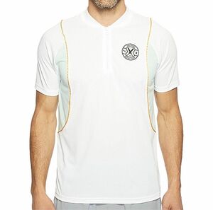 PUMA プーマ DAILY PAPER デイリーペーパー 半袖ポロシャツ コラボレーション ホワイト S(USサイズ) 新品
