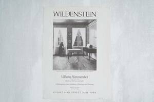 【1983年・ハンマースホイ展覧会の広告 ヴィンテージ 紙もの】アンティーク ブロカント 古道具 インテリア コレクション レトロ 蚤の市