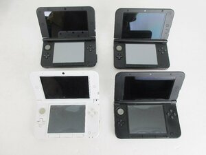 ジャンク品★ニンテンドー3DSLL　本体（ブラック/レッド×ブラック/どうぶつの森/シルバー×ブラック）4台セット★初期化済★動作未確