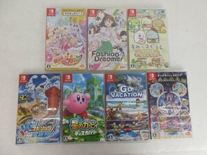 ジャンク品★ニンテンドースイッチ　ソフト7本セット　星のカービィディスカバリー/ゴーバケーション　他★未検品 【ゲ-634】