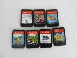 ジャンク品/ケース無し★ニンテンドースイッチ　ソフト7本セット　ルイージマンション　他★未検品 【ゲ-635】