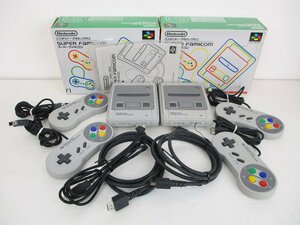 ジャンク品★任天堂　クラシックミニ スーパーファミコン　2台　★初期化済★動作未確認★現状品 【ゲ-656】