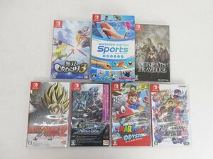 ジャンク品★ニンテンドースイッチ　ソフト7本セット　スイッチスポーツ/スーパーマリオオデッセイ　他★未検品 【ゲ-632】