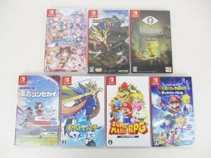 【ジャンク品・未検品】NINTENDO SWITCH　ソフト　7本セット　スーパーマリオRPG/ポケモン　ソード　他　【ゲーム-701】