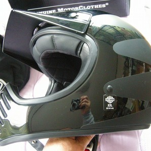 ハーレー純正 ヘルメット ＸＸＬ スティンガー 黒半マット BELL バイザー付きの画像2