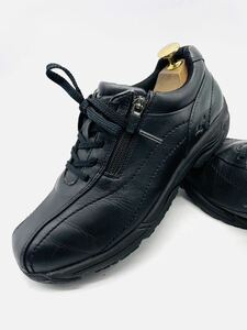  удар цена![ различный scene . большой активность!][MIZUNO Mizuno / боковой Zip ] высококлассный прогулочные туфли! черный /jp24cm!5.13